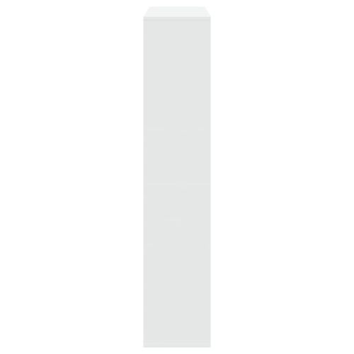 Библиотека, бяла, 102x29x143 см, инженерно дърво