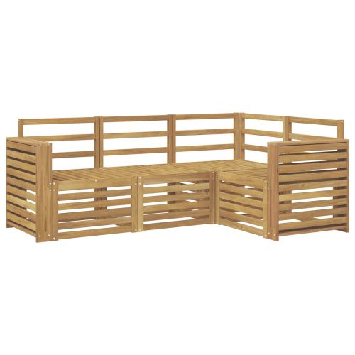 Комплекти дивани 4 pcs Бяло 191 x 132,5 x 73 см