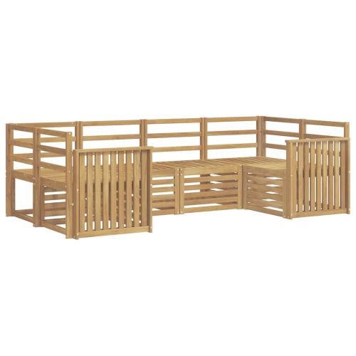 Комплект дивани за открито 6 pcs Бяло 245 x 128,5 x 73 см