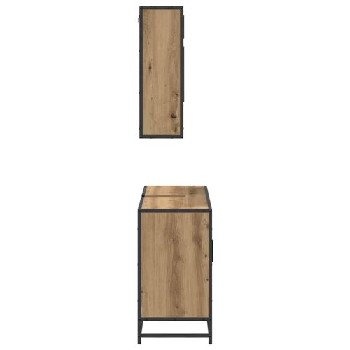 Комплект мебели за баня 2 бр. Дъб 80 x 33 x 60 см