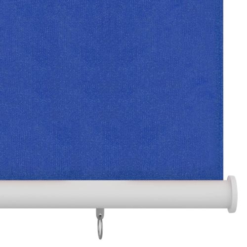 Външна ролетна щора, 225(Ш)x230(В) см, синя, HDPE
