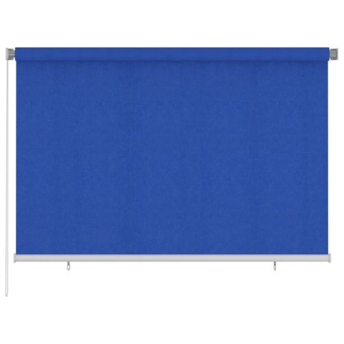 Външна роло щора, 220x140 см, синя, HDPE