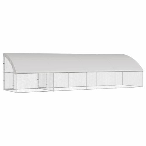 Клетка за пилета 4 бр. Сребристо 800 x 200 x 200 см