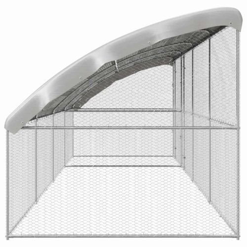 Клетка за пилета 4 бр. Сребристо 800 x 200 x 200 см