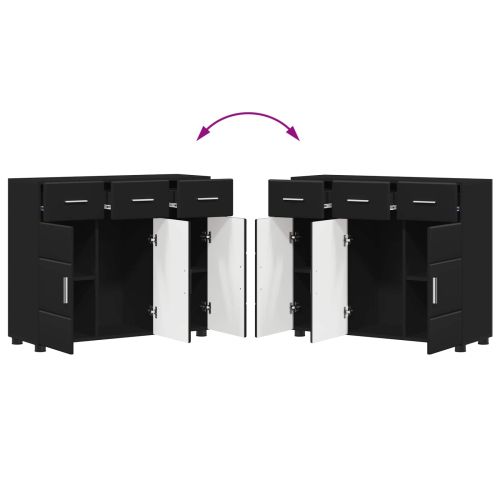 Служебен шкаф FLORIN 88,5 x 30,5 x 73 см Черно