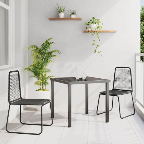 Комплект за хранене в градината 3 pcs Черно