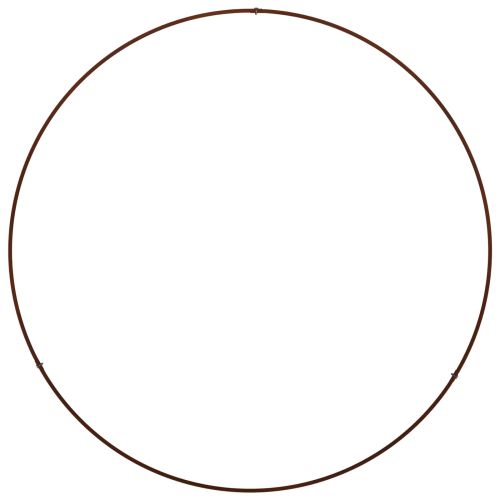 Пръстен за саксия Кафяво 80 x 80 x 20 cm Патинираща стомана