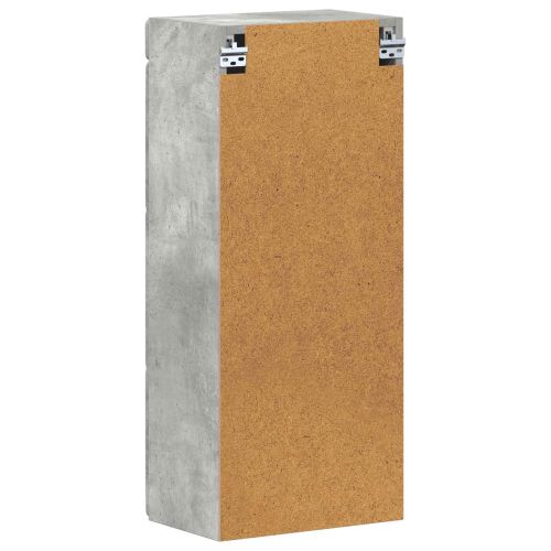 Банен стенен шкаф с рафт TULUM Циментено сиво 37 x 24,5 x 86 см