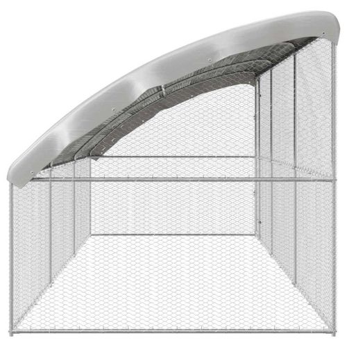 Клетка за пилета 3 бр. Сребристо 600 x 200 x 200 см