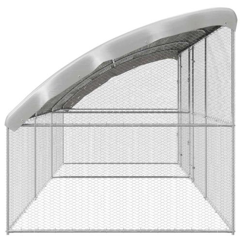 Клетка за пилета 3 бр. Сребристо 600 x 200 x 200 см