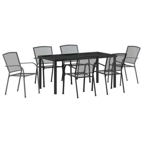 Комплект за хранене в градината 7 pcs Антрацит