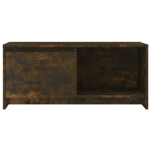 ТВ шкаф, опушен дъб, 90x35x40 см, инженерно дърво