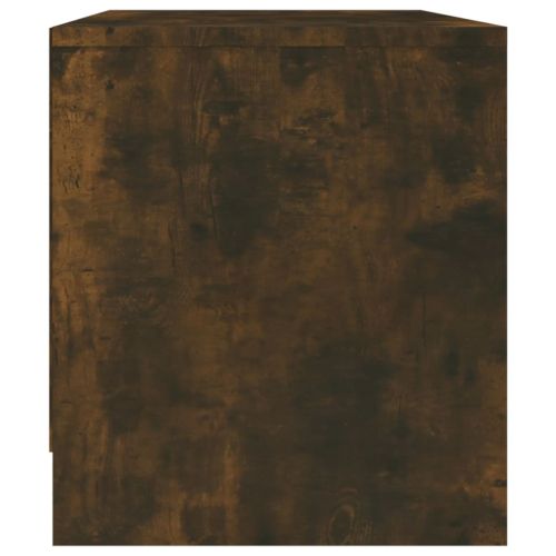 ТВ шкаф, опушен дъб, 90x35x40 см, инженерно дърво