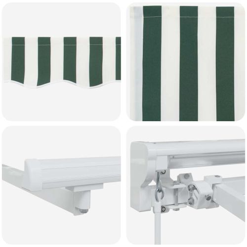 Рамка за сенник Зелен и бял 300 x 200 cm