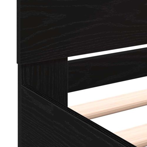 Рамка за легло Черния дъб 203 x 185 x 70 см Инженерно дърво