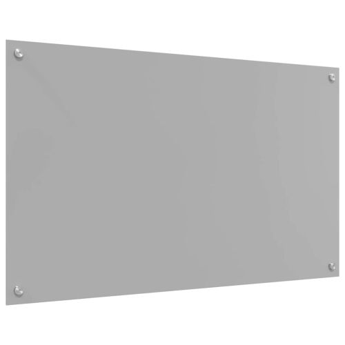 Кухненски гръб 2 pcs Светлосиво 100 x 60 cm закалено стъкло