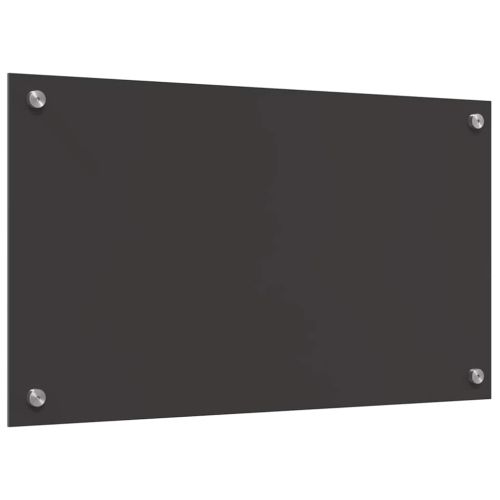 Кухненски гръб 2 pcs Тъмен сив 70 x 40 cm закалено стъкло