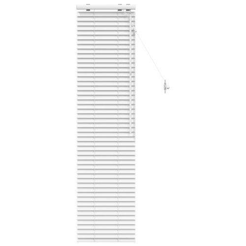 Венецианска щора Бяло 40 x 160 cm 35 mm Солидно пауловния дърво