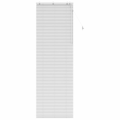 Венецианска щора Бяло 95 x 250 см 35 mm Солидно пауловния дърво