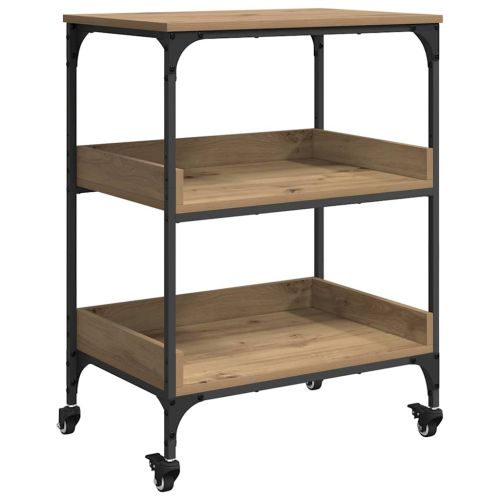 Кухненска количка Дъб 60 x 41 x 80.5 см Инженерна дървесина