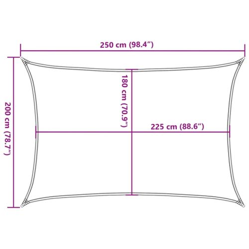 Платно-сенник, 160 г/м², кафяво, 2x2,5 м, HDPE