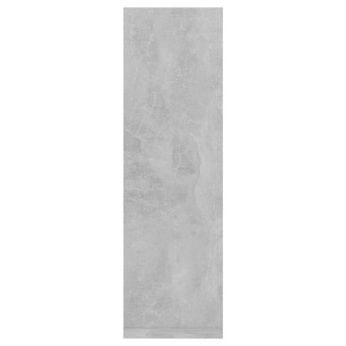 Стенни рафтове, 2 бр, бетонно сив, 50x15x50 см, инженерно дърво