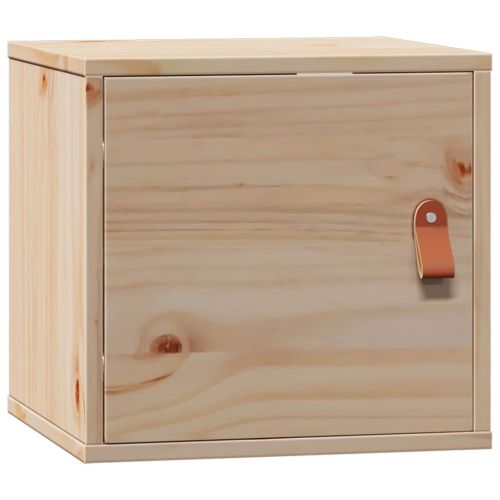 Стенен шкаф 31,5x30x30 см, масивна дървесина, бор
