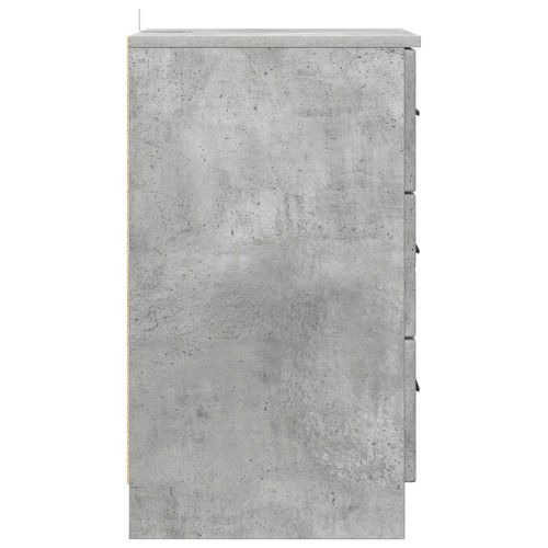 Нощен шкаф Бетонно сиво 38 x 38 x 66 см Инженерна дървесина