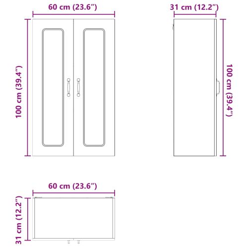 Панел за миялна машина Kalmar Циментено сиво 60 x 31 x 100 см