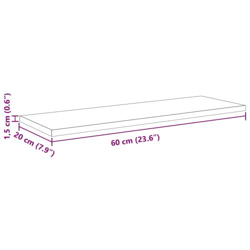 Етажерка Борд 3 нива 4 бр. 60 x 20 x 1,5 cm Инженерна дървесина