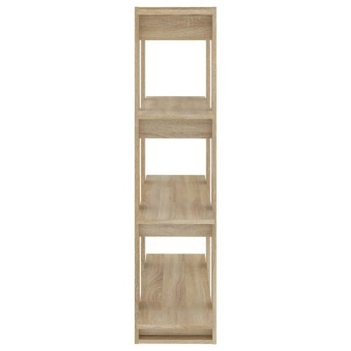 Библиотека/разделител за стая, дъб сонома, 100x30x123,5 см