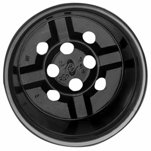 Кръгла саксия за цветя 200 бр. Черно Ø 10 x 8 см Пластмаса