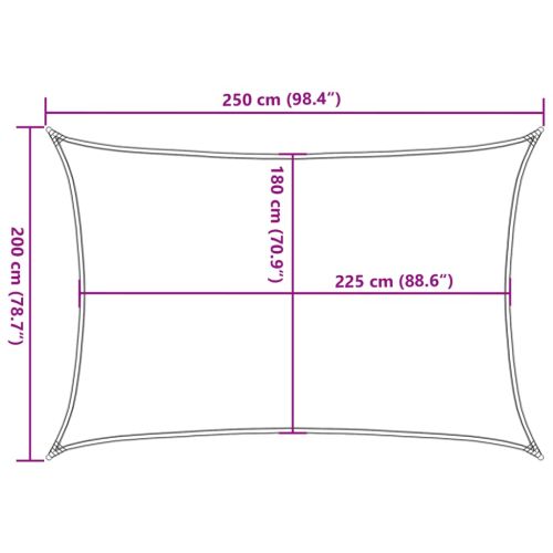 Платно-сенник, 160 г/м², черно, 2x2,5 м, HDPE