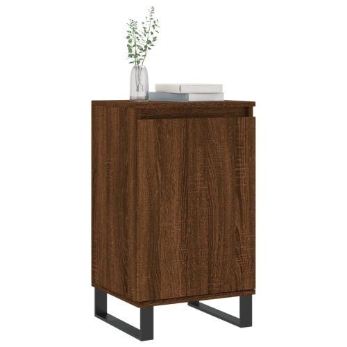 Бюфети 2 бр кафяв дъб 40x35x70 см инженерно дърво