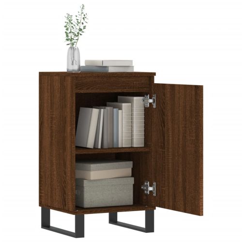 Бюфети 2 бр кафяв дъб 40x35x70 см инженерно дърво
