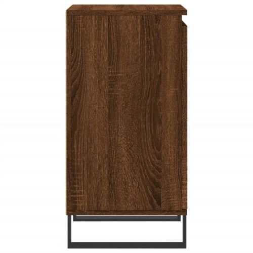 Бюфети 2 бр кафяв дъб 40x35x70 см инженерно дърво