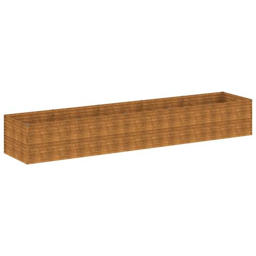 Градинска повдигната леха 479x100x69 см кортенова стомана