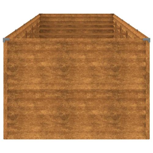 Градинска повдигната леха 479x100x69 см кортенова стомана