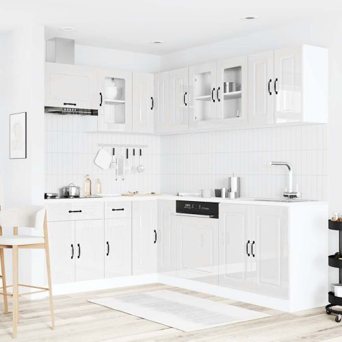 Комплект кухненски шкафове от 11 части Kalmar, инженерно дърво