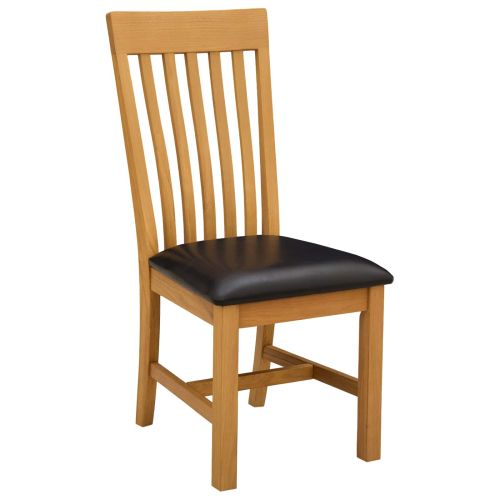 Трапезен стол 2 pcs Масивен дъб Черно 45 x 59,5 x 100 см