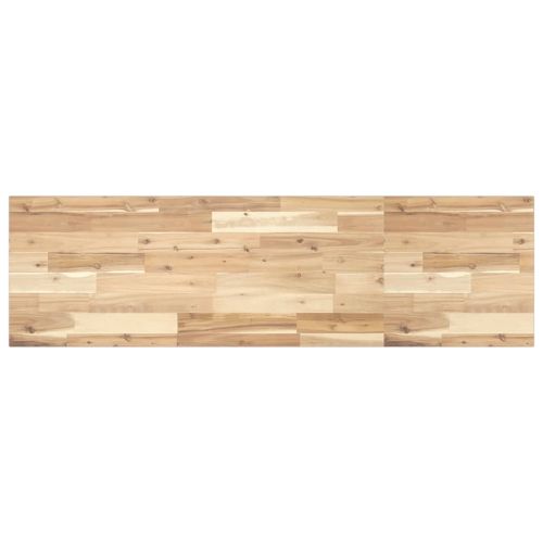 Плаващ рафт 120x40x2 см необработено масивно дърво акация