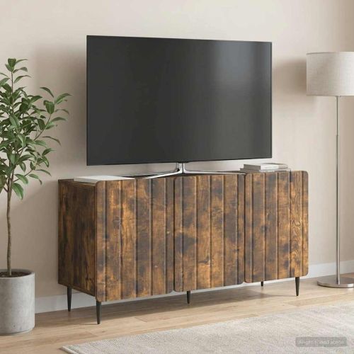 ТВ шкаф Опушен дъб 99 x 34,5 x 52 см Инженерна дървесина