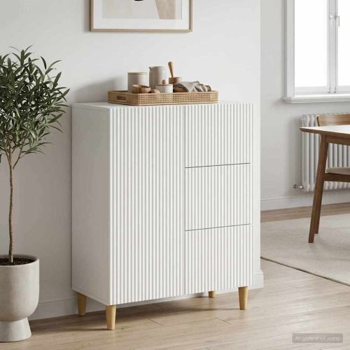 Служебен шкаф Бяло 66 x 34,5 x 90 см Инженерна дървесина