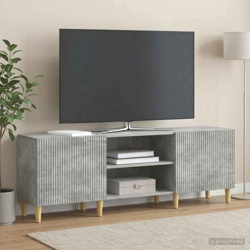 ТВ шкаф Бетонно сиво 150 x 31 x 50 см Инженерна дървесина