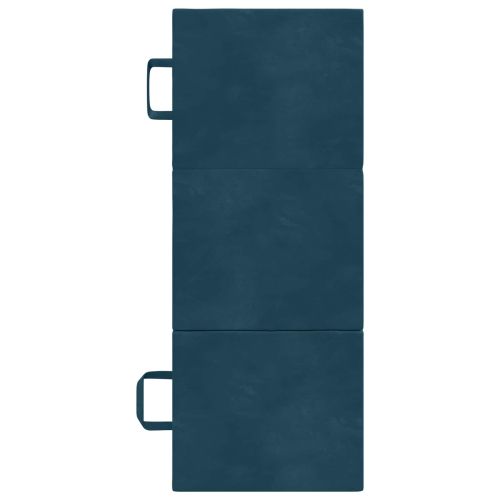 Сгъваем диван легло 75 x 63 x 45 см Синьо