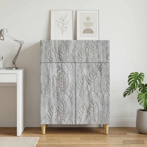Служебен шкаф Сив Сонома 66 x 34,5 x 90 см Инженерна дървесина