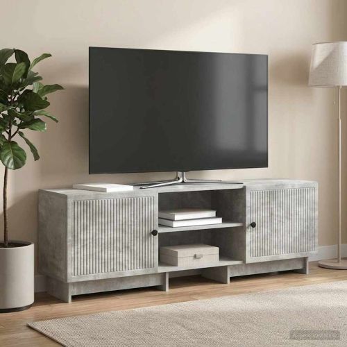 ТВ шкаф Бетонно Сиво 150 x 31 x 50 см Инженерен дървен материал