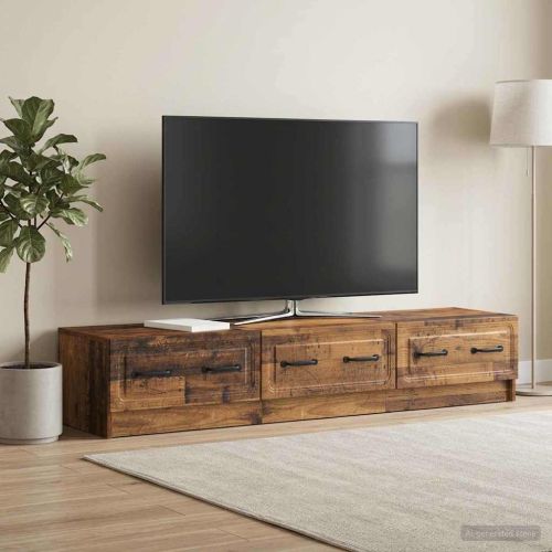 ТВ шкаф Старо дърво 147 x 34,5 x 27 см Инженерна дървесина