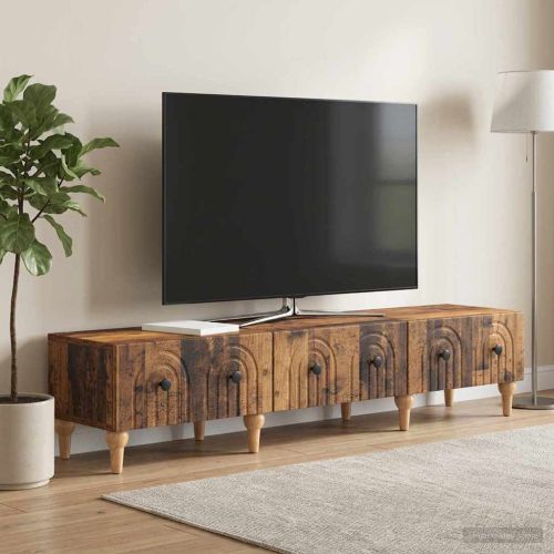 ТВ шкаф Старо дърво 147 x 34,5 x 30 см Инженерна дървесина