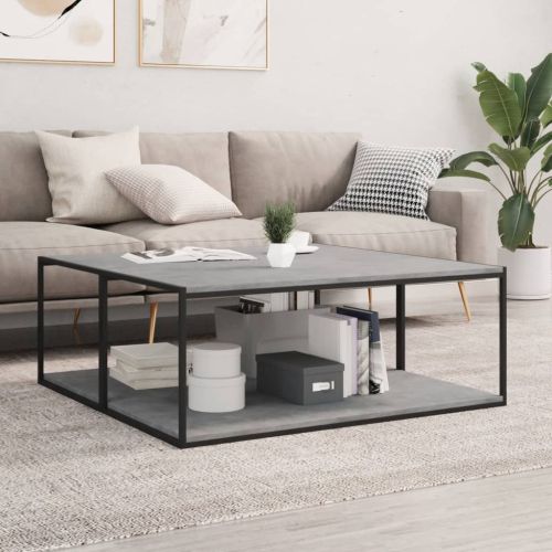 Рафтове, 4 бр, бетонно сиви, 100x50x1,5 см, инженерно дърво